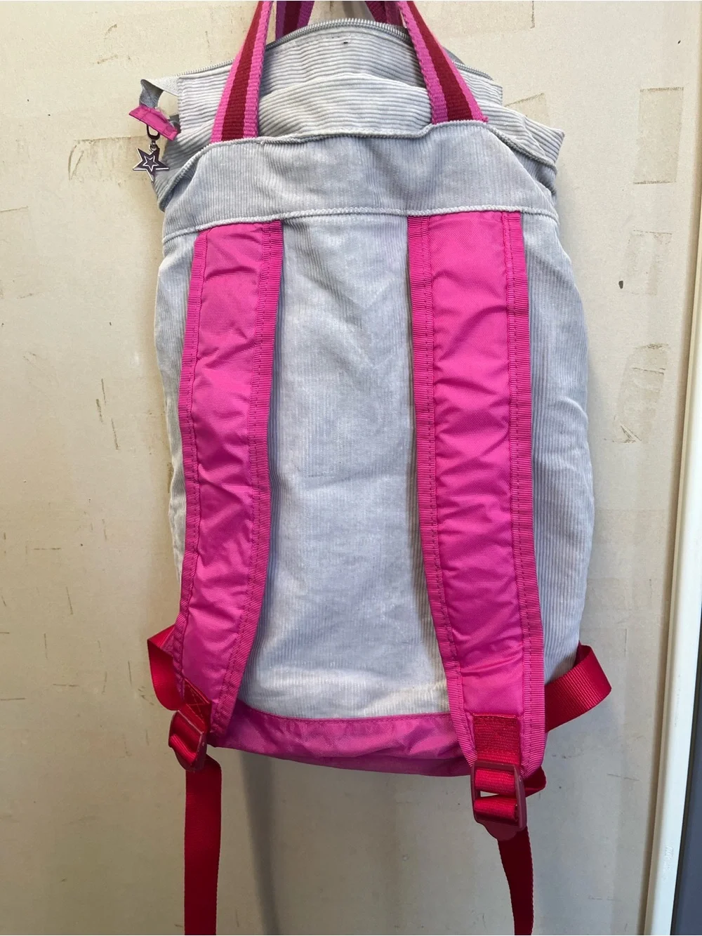 American Girl Pink & Cream Star Tote Backpack/ doll carrier